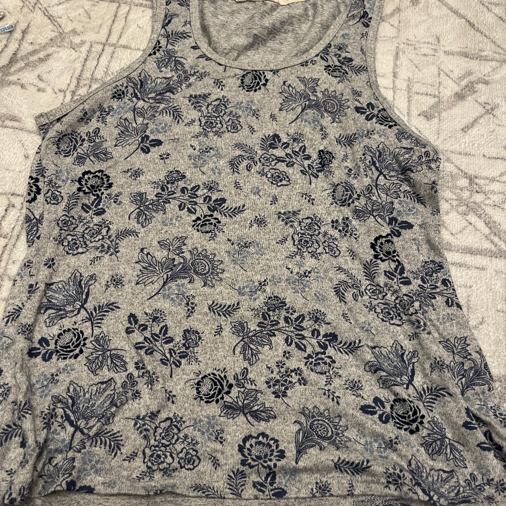 soft gray tank top